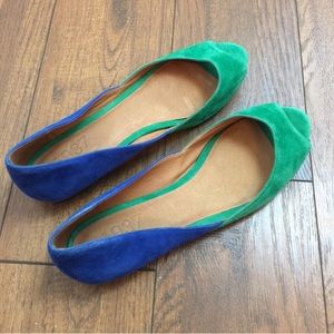 Madewell peep toe flats 7.5